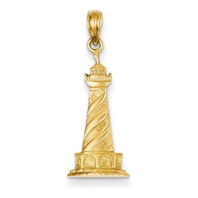 Lighthouse Pendant 14k Gold D1348, MPN: D1348, 637218049103
