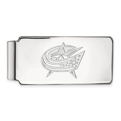 Columbus Blue Jackets Money Clip 10k White Gold 1W005BJA, MPN: 1W005BJA, 886774733104