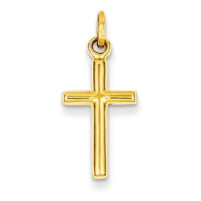 Hollow Cross Pendant 14k Gold XR244, MPN: XR244, 883957500096