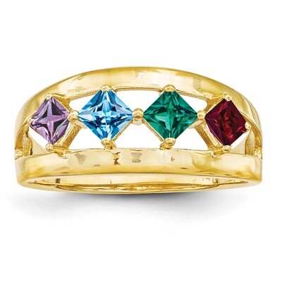 14k Yellow Gold Genuine Ring Family &amp; Mother XMR63/4GY, MPN: XMR63_4, 191101539312