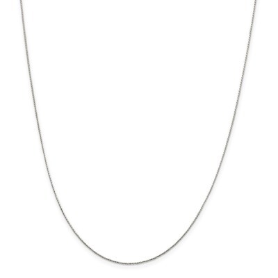 .85mm Diamond-cut Round Spiga Necklace 24 Inch Sterling Silver QSR025-24, MPN: QSR025-24, 191101394…