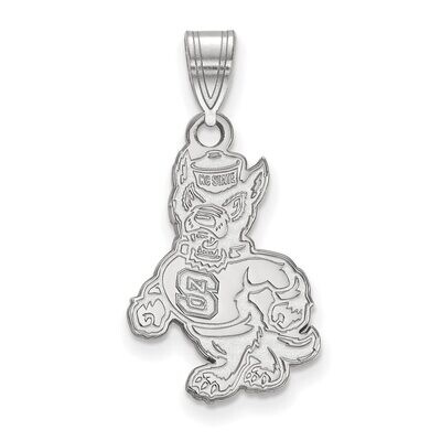 North Carolina State University Large Pendant 14k White Gold 4W061NCS, MPN: 4W061NCS, 886774852423