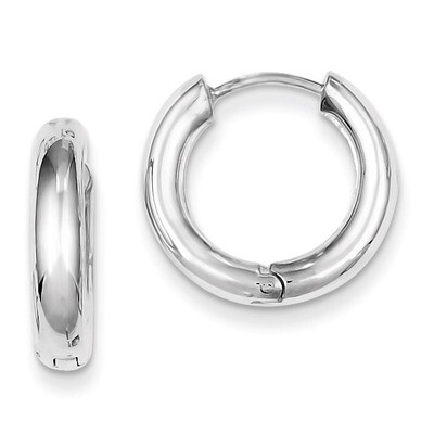 Hoop Earrings Sterling Silver Polished QE3476, MPN: QE3476, 883957926957
