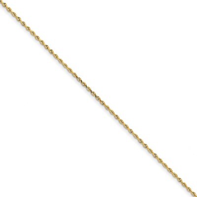 9 Inch 2.00mm Diamond -cut Quadruple Rope Chain 10k Gold 10QT016-9, MPN: 10QT016-9, 191101600364