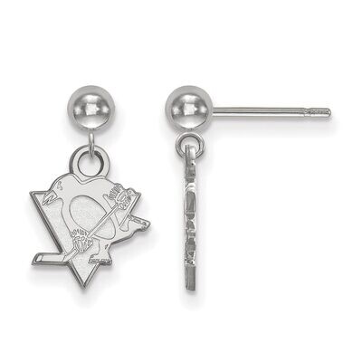 Pittsburh Penguins Earring Dangle Ball 14k White Gold 4W010PEN, MPN: 4W010PEN, 886774837963