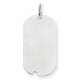 Plain .027 Gauge Engravable Dog Tag with Notch Disc Charm 14k White Gold XWM597/27, MPN: XWM597/27,…