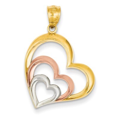 Heart Pendant 14k Two-tone Gold K2551, MPN: K2551, 886774098142