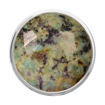 Nikki Lissoni Faceted Turqoise Nevada Silver-Plated 33mm Coin C1320SM, MPN: C1320SM, 8718627468166