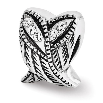 Swarovski Elements Wings Bead - Sterling Silver QRS3543, MPN: QRS3543, 886774964515