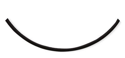 16 Inch 3mm Black Leather Necklace Sterling Silver QK43-16, MPN: QK43-16, 883957526348