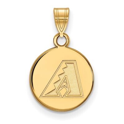 Arizona Diamondbacks Small Disc Pendant 14k Yellow Gold 4Y011DIA, MPN: 4Y011DIA, 886774870953