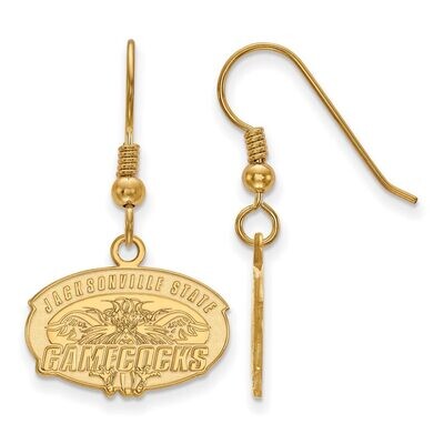 Jacksonville State University Small Dangle Earring Wire Gold-plated Silver GP006JAC, MPN: GP006JAC,…