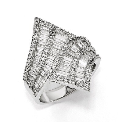 CZ Fancy Ring Sterling Silver QCM1345-7