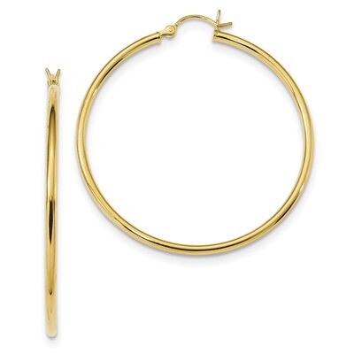 Hoop Earrings Sterling Silver Gold-Tone Polished QE13136, MPN: QE13136, 191101232923