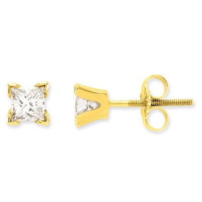 Complete Princess-cut Diamond Earrings 14k Gold XAP4VS, MPN: XAP4VS, 883957225968