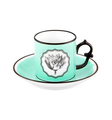 Vista Alegre Christian Lacroix Herbariae Coffee Cup and Saucer Green 21133518, MPN: 21133518, 56054…