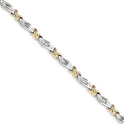 Diamond Bracelet 14k Two-Tone Gold Y10815A, MPN: Y10815A, 818050013259