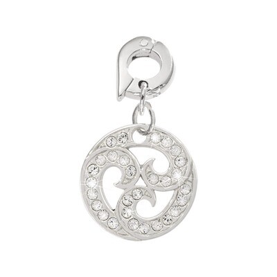 Nikki Lissoni Sparkling Curls Charm Silver-Plated 15mm D1072SS, MPN: D1072SS, 8718819232902