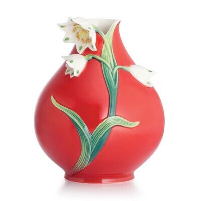 Franz Porcelain Spring Snowflake Small Vase FZ02886, MPN: FZ02886,