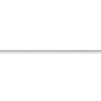 16 Inch 1mm 8 Side Diamond Cut Box Chain Sterling Silver QBR019-16, MPN: QBR019-16, 886774412894