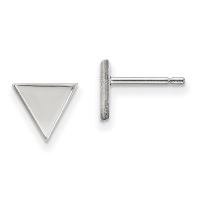 Triangle Post Earring 14k White Gold XE3081W, MPN: XE3081W, 191101055607