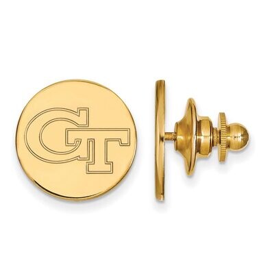 Georgia Institute of Technology Lapel Pin Gold-plated Silver GP062GT, MPN: GP062GT, 886774951294