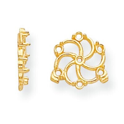 Diamond Earring Jacket Component 14k Yellow Gold YG927, MPN: YG927,
