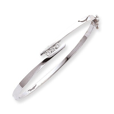 Bangle Bracelet Mounting 14k White Gold XB177, MPN: XB177, 191101008795