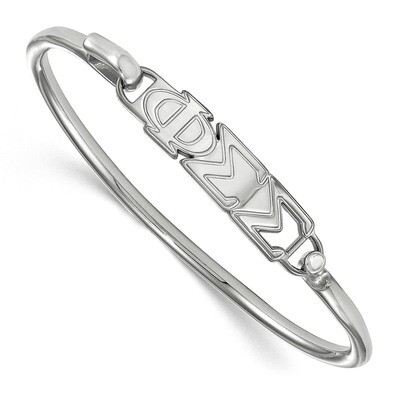 Phi Sigma Sigma Small Hook and Clasp Bangle Sterling Silver SS009PSS-8, MPN: SS009PSS-8, 1911011025…