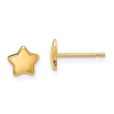 Star Post Earrings 14k Gold GK1014 by Madi K, MPN: GK1014, 191101980657