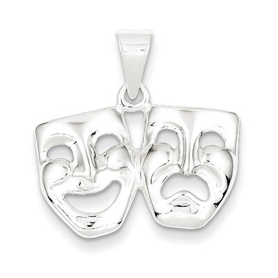 Comedy Tragedy Charm Sterling Silver QC3772, MPN: QC3772, 883957908557