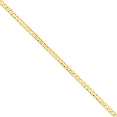 5.25mm Open Concave Curb Chain 24 Inch 14k Gold LCR140-24, MPN: LCR140-24, 886774418292