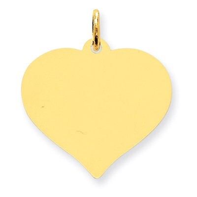 Heart Disc Charm 14k Gold XM530/13, MPN: XM530/13, 883957378954
