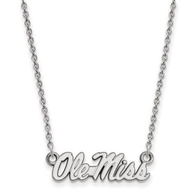 University of Missisippi Small Pendant with Necklace Sterling Silver SS054UMS-18, MPN: SS054UMS-18,…