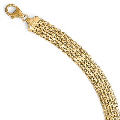 Leslie&#39;s Bracelet 7.5 Inch 14k Gold Polished HB-LF636-7.5, MPN: LF636-7.5, 191101552496