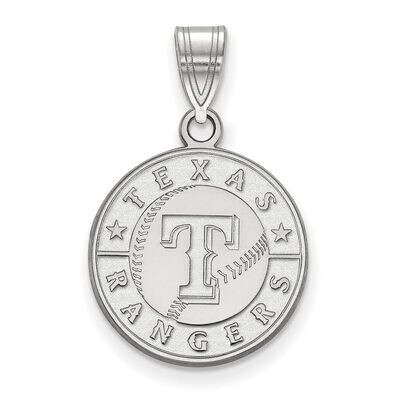 Texas Rangers Medium Pendant 10k White Gold 1W002RAN, MPN: 1W002RAN, 886774768687