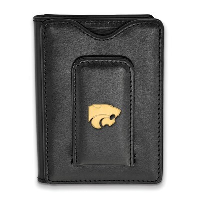 Kansas State University Black Leather Wallet Gold-plated Sterling Silver GP013KSU-W1, MPN: GP013KSU…