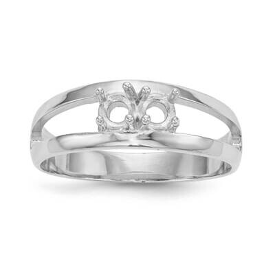 Polished 2-Stone Mothers Ring Mounting 14k White Gold XMR7/2W-7, MPN: XMR7-2W, 883957494050