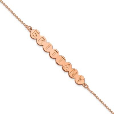 8 Letter Bubble Bracelet 7.5 Inch 14k Rose Gold XNA1309R, MPN: XNA1309R,