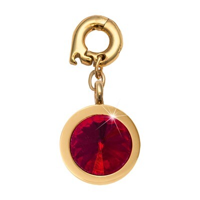 Nikki Lissoni July Charm with A Ruby Swarovski Stone Gold-Plated 15mm D1170GS, MPN: D1170GS, 871881…