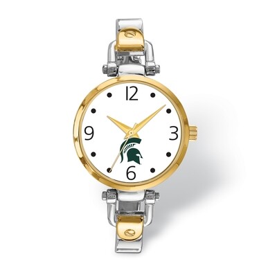 Michigan State University Elegant Ladies 2-tone Watch MIS172, MPN: MIS172, 634401003751