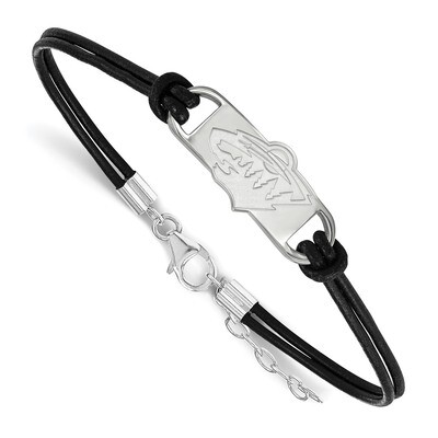 Minnesota Wild Small Center Leather Bracelet Sterling Silver SS031WIL-7, MPN: SS031WIL-7, 191101153…