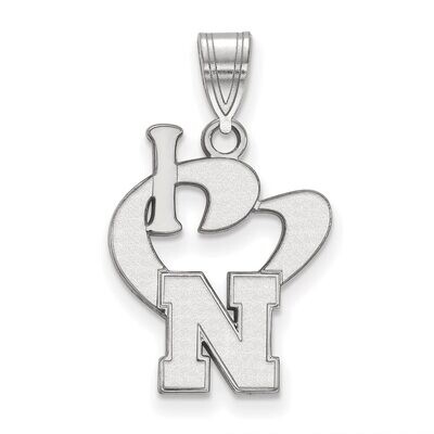 University of Nebraska Large I Love Logo Sterling Silver SS049UNE, MPN: SS049UNE, 886774713182