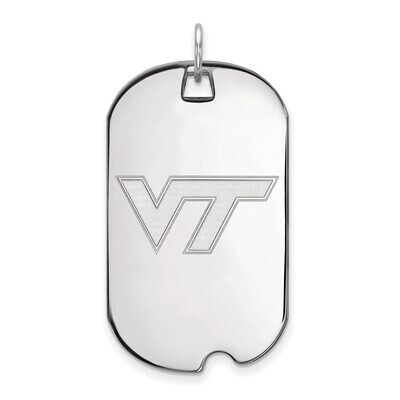 Virginia Tech Large Dog Tag Sterling Silver SS022VTE, MPN: SS022VTE, 886774720197