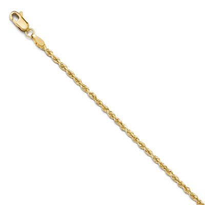 Leslie&#39;s 2.25mm Diamond Cut Rope Chain 18 Inch - 10k Gold HB-8002-18, MPN: 8002-18, 886774546346