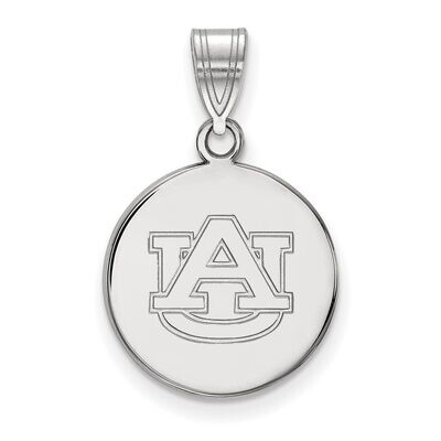 Auburn University Medium Disc Pendant Sterling Silver SS039AU, MPN: SS039AU, 886774677989