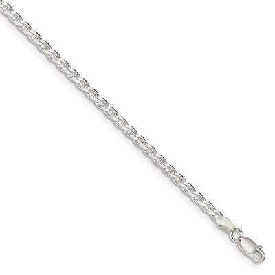 8 Inch 3.15mm Flat Anchor Chain Sterling Silver QFAN080-8, MPN: QFAN080-8, 883957832760