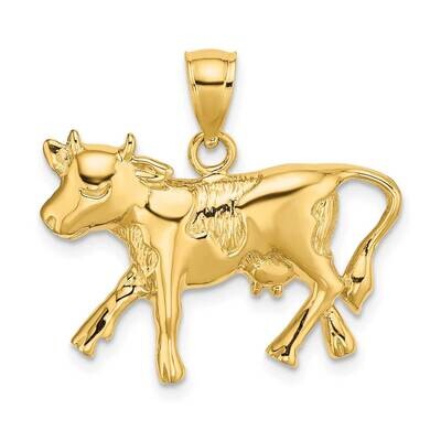 Cow Charm 14k Gold C3067, MPN: C3067, 637218001569
