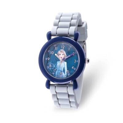 Disney Frozen II Elsa Time Teacher White Silicone Band Kids Watch XWA6285, MPN: XWA6285, 8428851142…