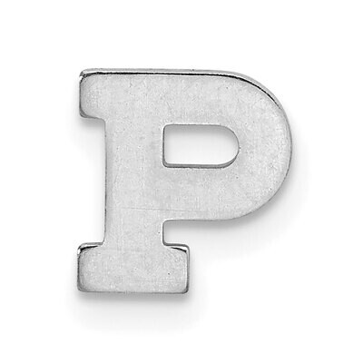 Die Struck Letter P 14k White Gold WG2221P, MPN: WG2221P,
